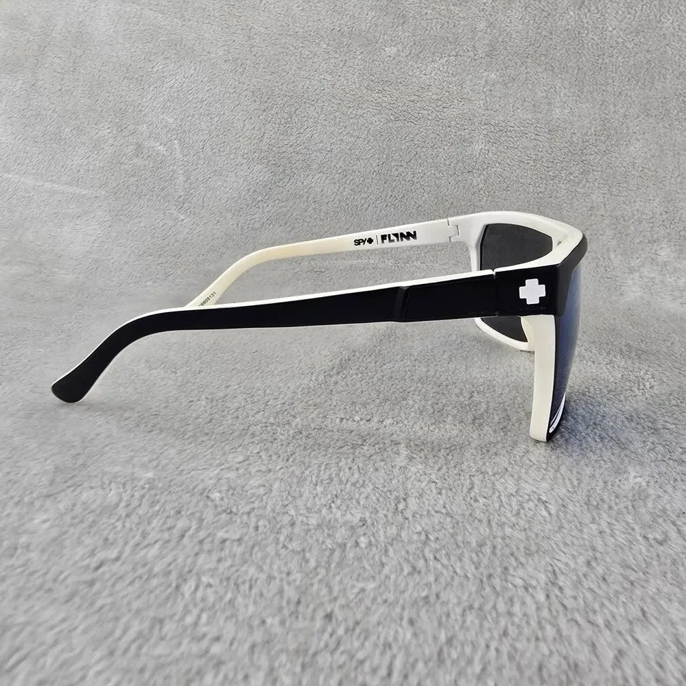 Spy+ Optic Flynn Black Whitewall Frame Sunglasses Blue Lens 134 00-140